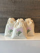Large Fabric Sachet with Flowers
