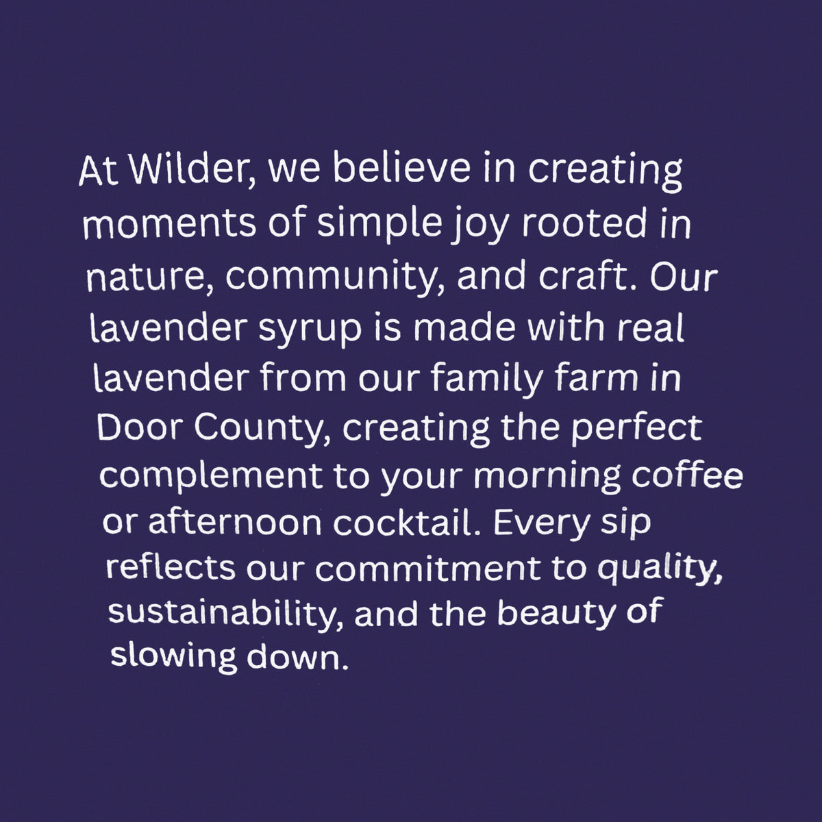 Wilder Lavender Simple Syrup, 375mL (1 Count)