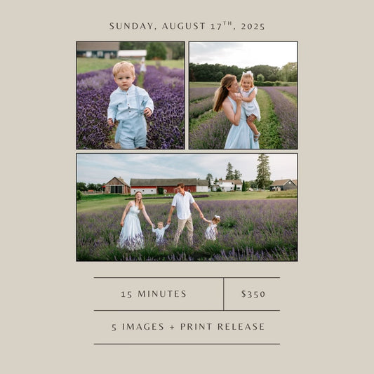 Lavender Farm Mini Photo Sessions