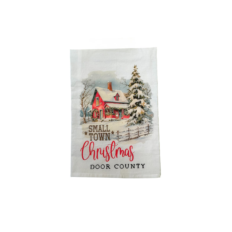 Door County Small Town Christmas Terry Towel