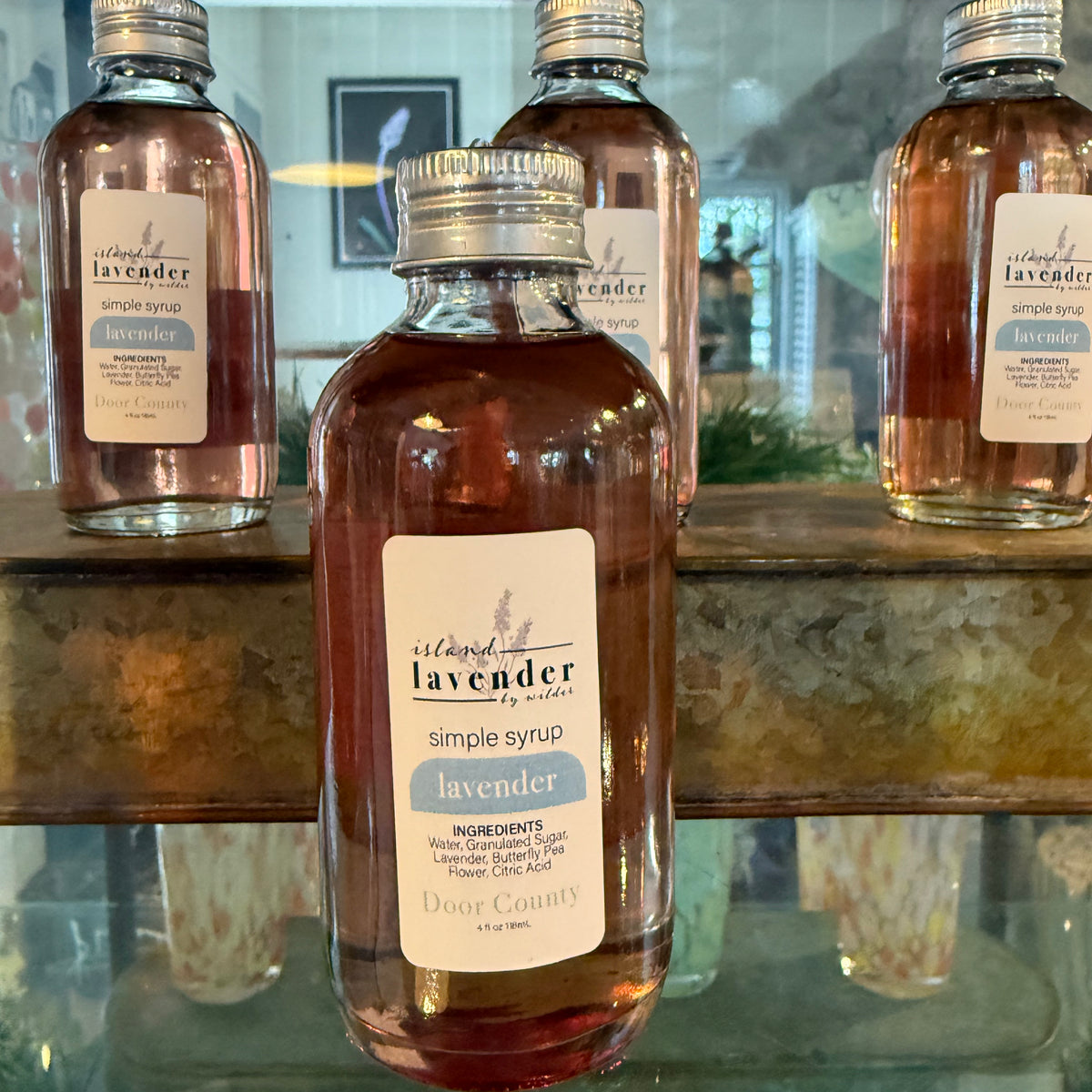 Lavender Simple Syrup (4oz) from Island Lavender