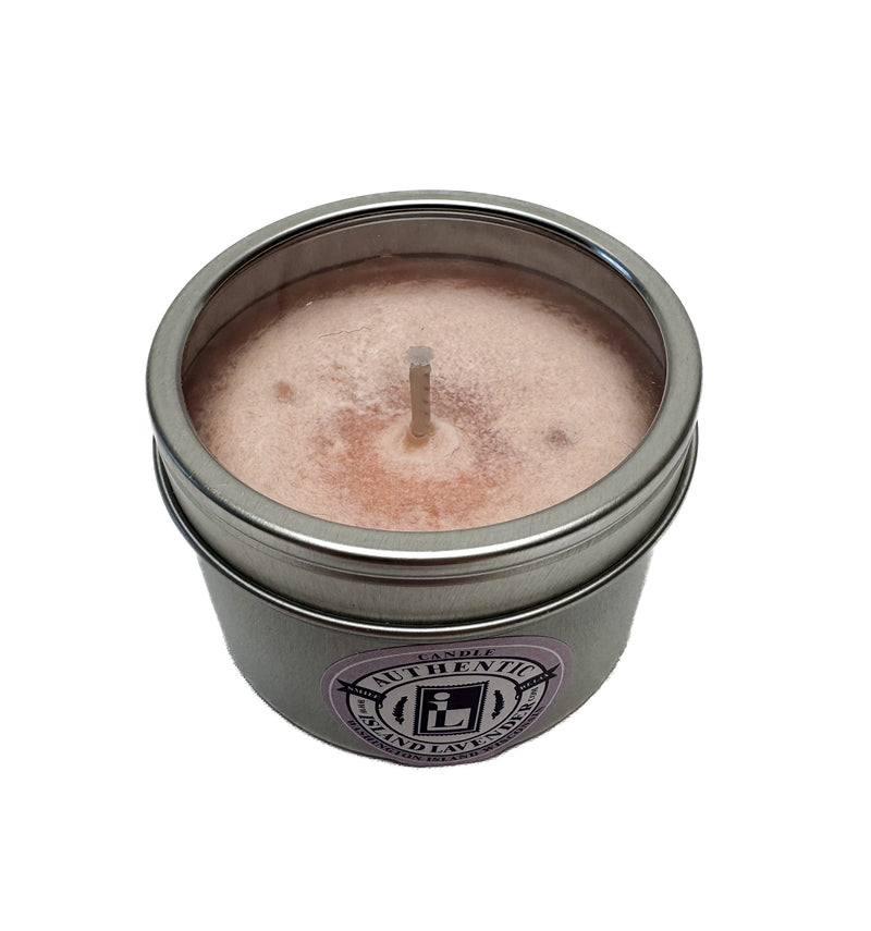 Lavender Autumn Soy Candle, Pink Tin