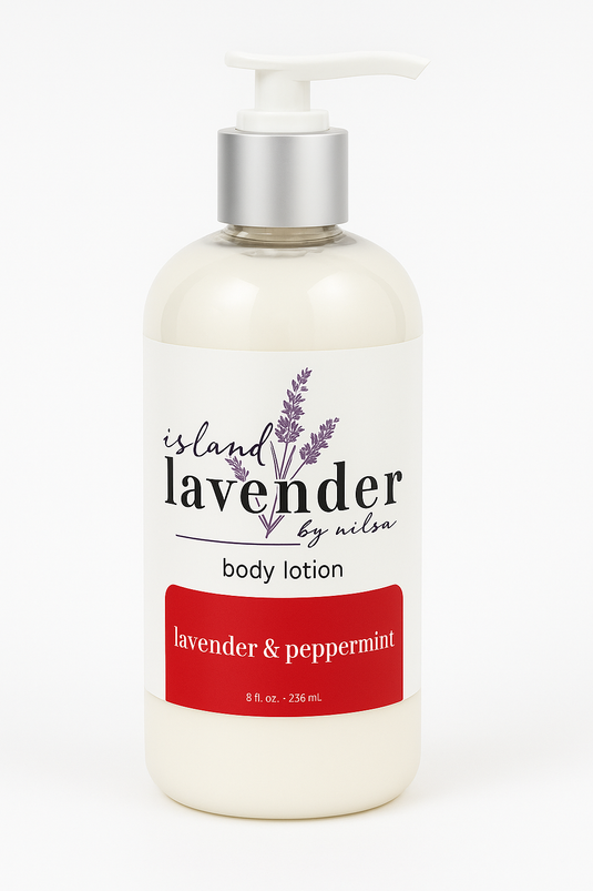 Lavender & Peppermint Lotion (8oz) | Lavender Body Care – Island