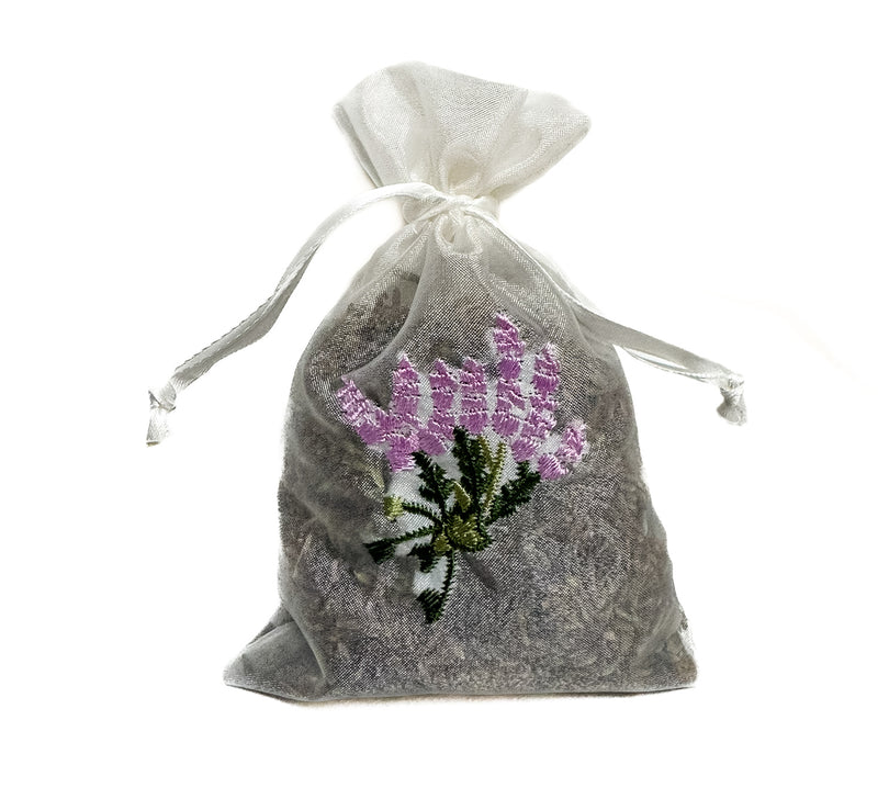 Organza Sachet with Flowers