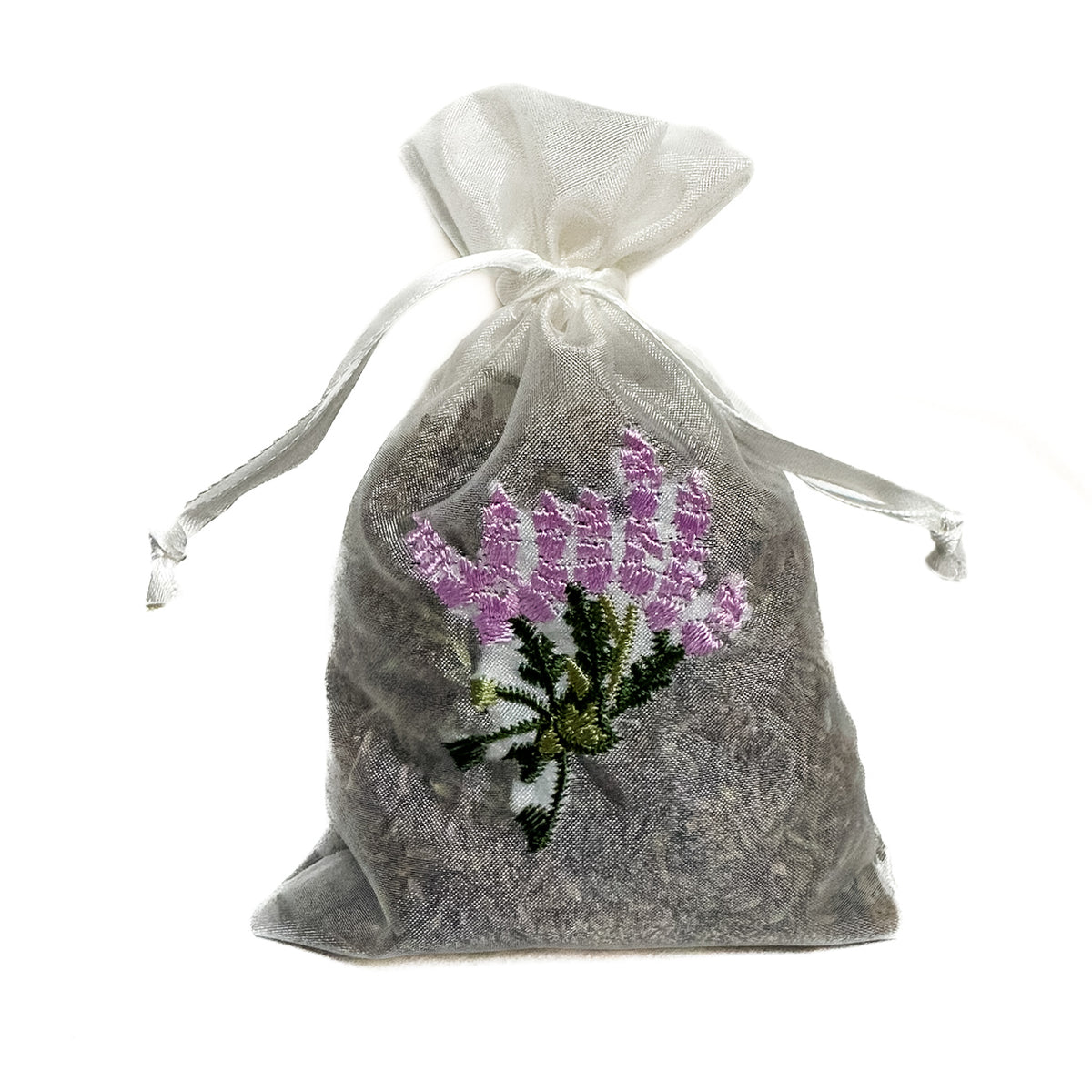 Organza sachet with dried flowers for drawers and closets