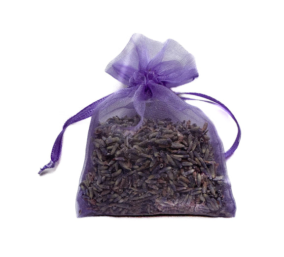 Small Lavender-Filled Organza Sachet