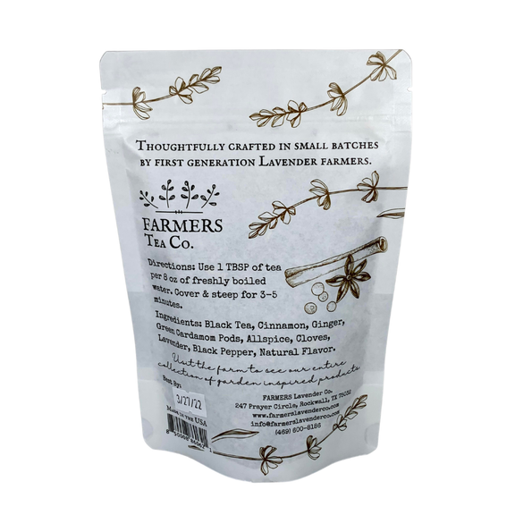 Lavender Chai Spice Tea, Loose Leaf from Island Lavender