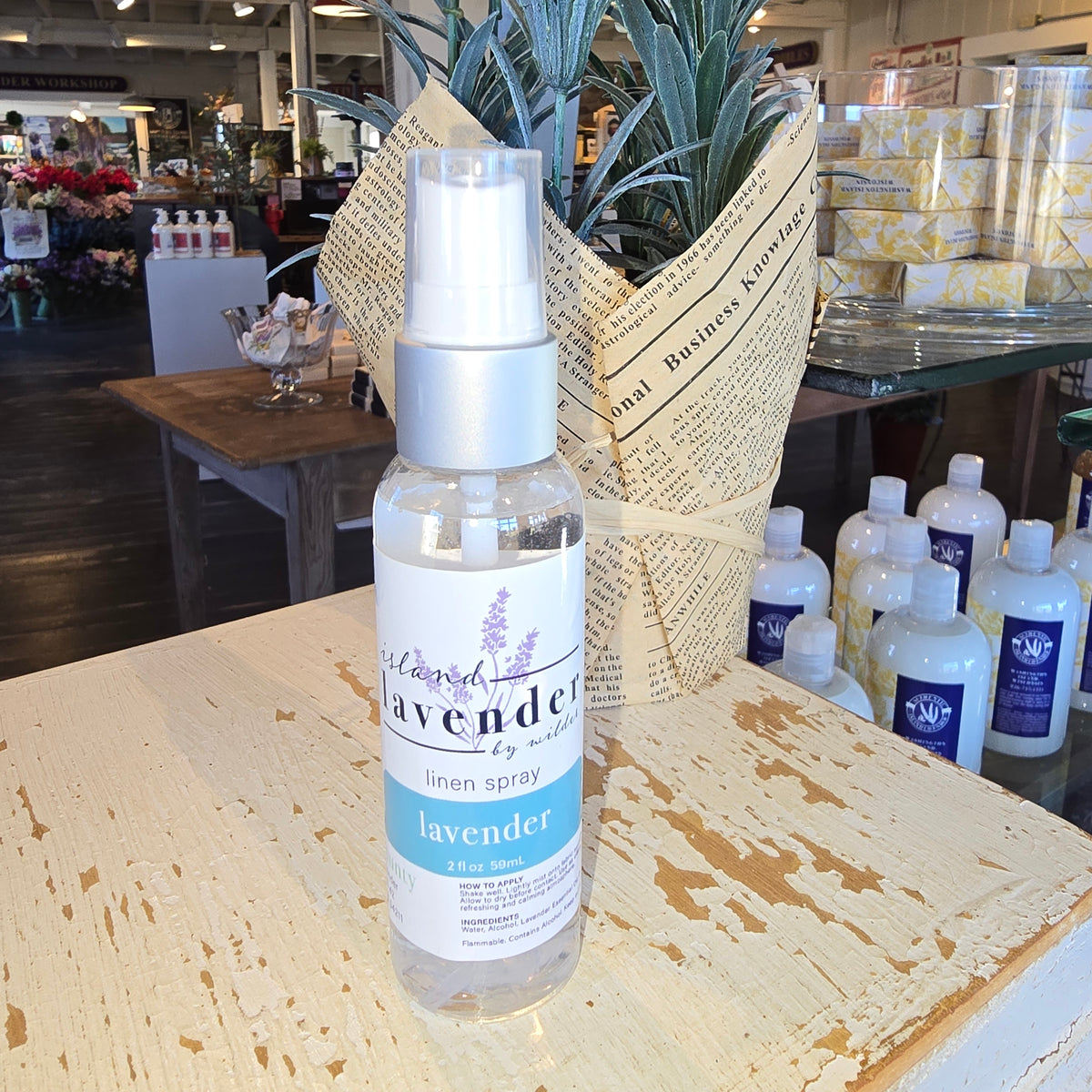 Lavender Linen Spray (2oz) from Island Lavender