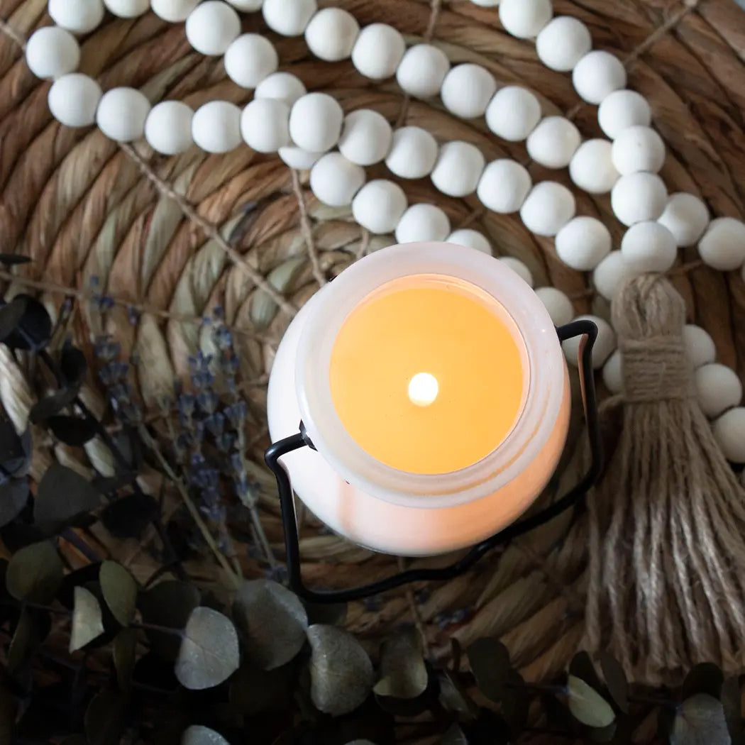 Milk bottle Candle: Citrus & Lavender (14oz) from Island Lavender